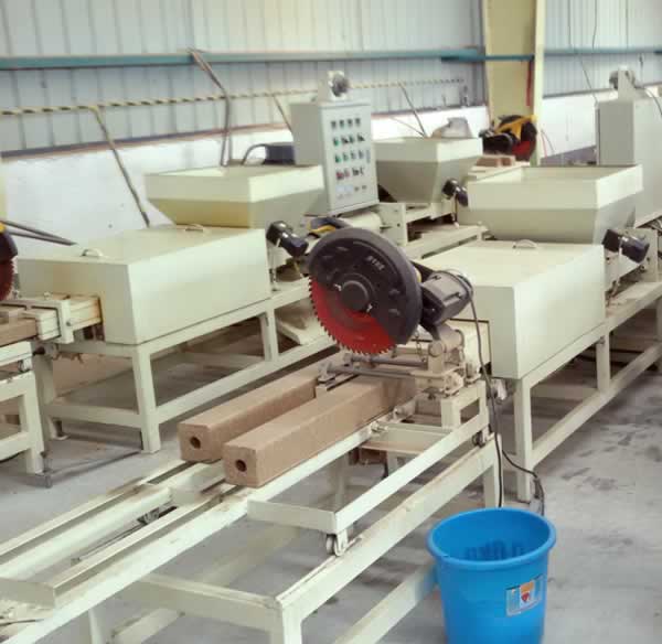 sawdust block machines