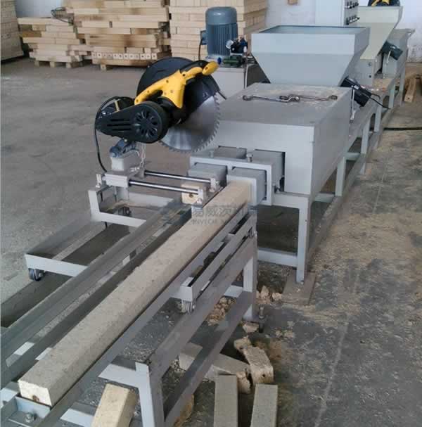 Wood Shaving Pallet Block Hot Press Machine