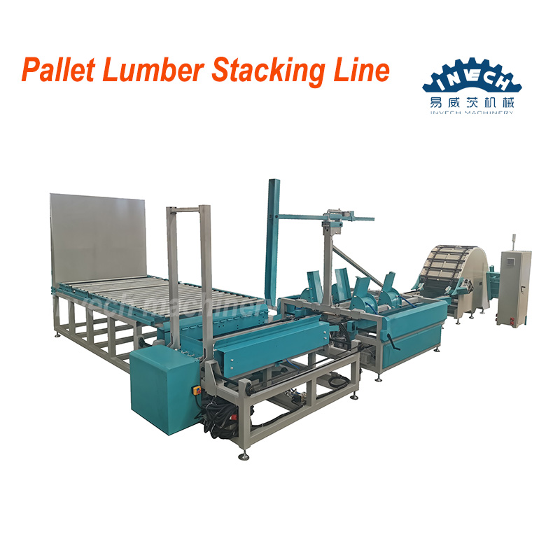 Wood Pallet Lumber Stacking Line