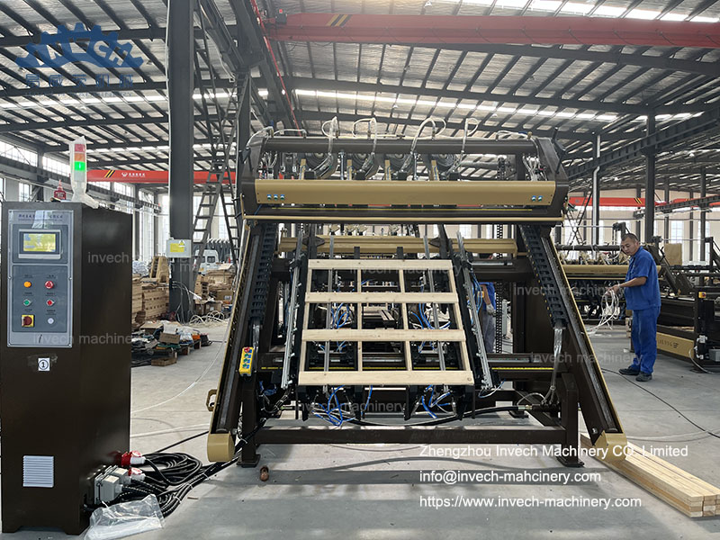 Automatic Wood Pallet Machine Setting Up